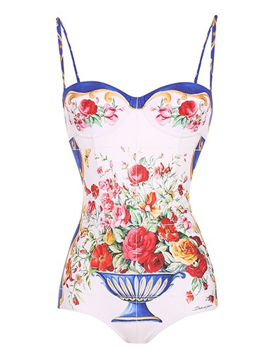 Слитный купальник с ярким принтом Dolce & Gabbana Слитный купальник с ярким принтом Dolce & Gabbana
