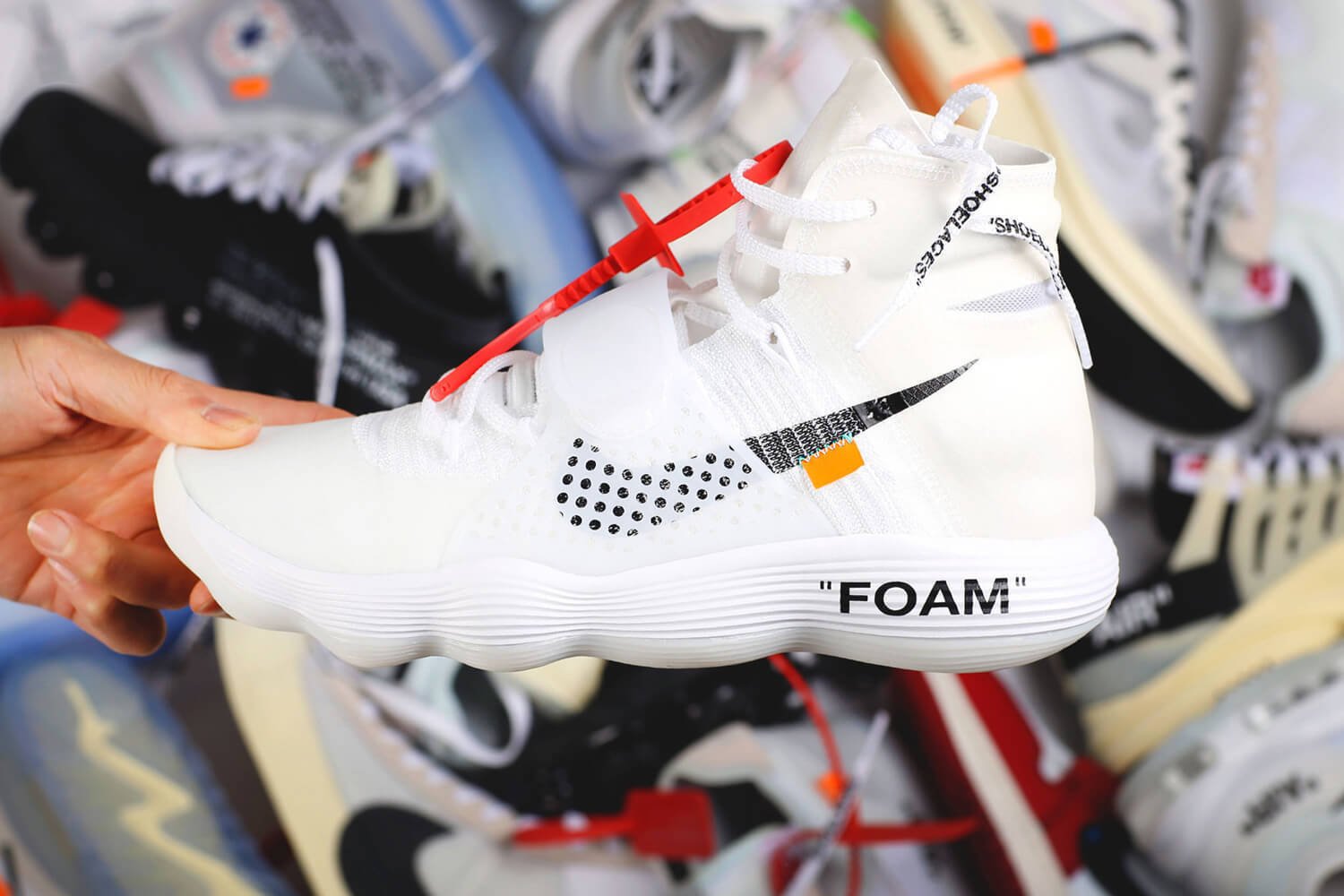 nike off white line